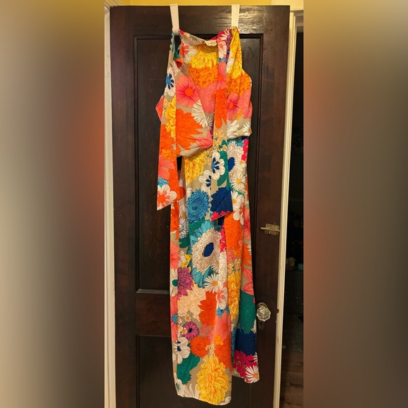 Margovil Floral Tie Neck Dress - Picture 4 of 5